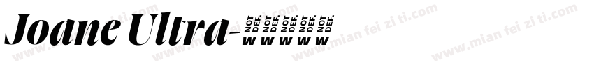 Joane Ultra字体转换